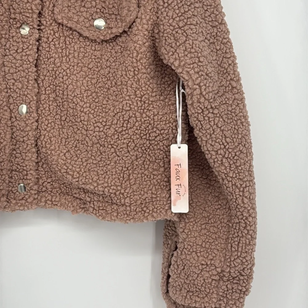 Active USA Faux Fur Sherpa Jacket Teddy Coat Women’s (Multiple Sizes) NWT